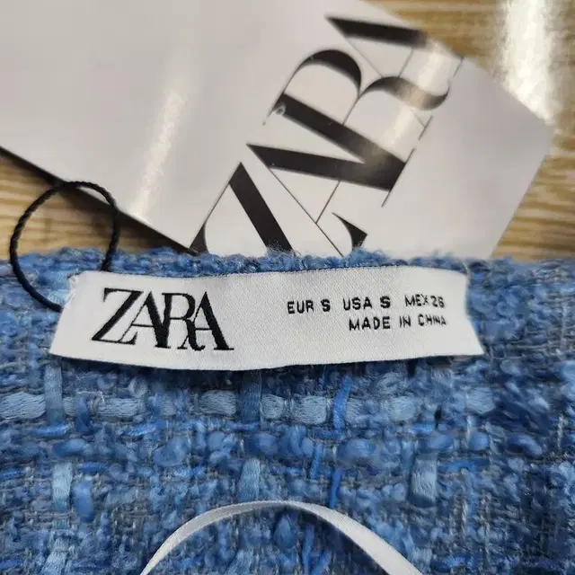 [여S](미사용)ZARA 코튼 뷔에스트 원피스[Y3A-210]/레이디블루