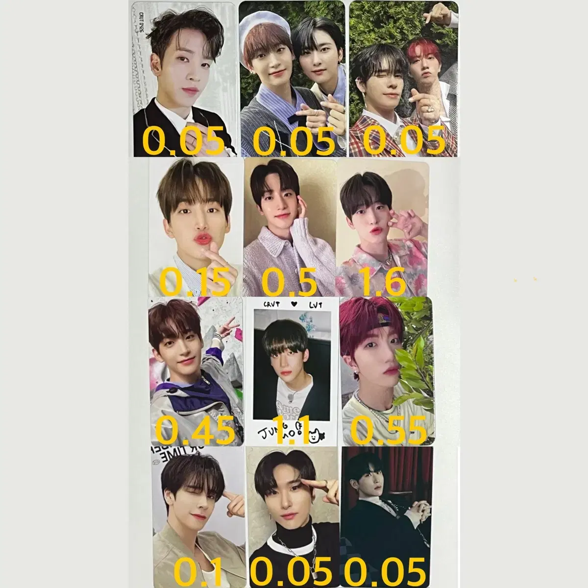 Cravity photocard jungmo serim wonjin woobin taeyoung allen bulk unreleased photocard pre-order benefit WTS