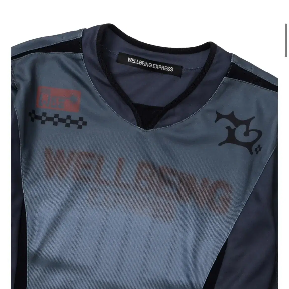 웰빙익스프레스_Sports Jersey Top Grey M