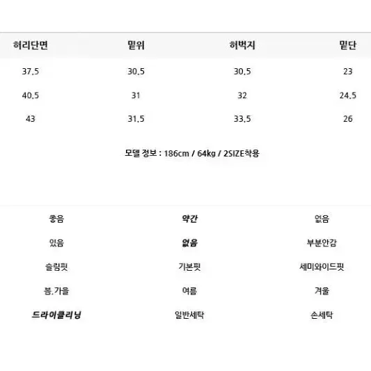 707스튜디오 와이드진 연청 2사이즈 새제품