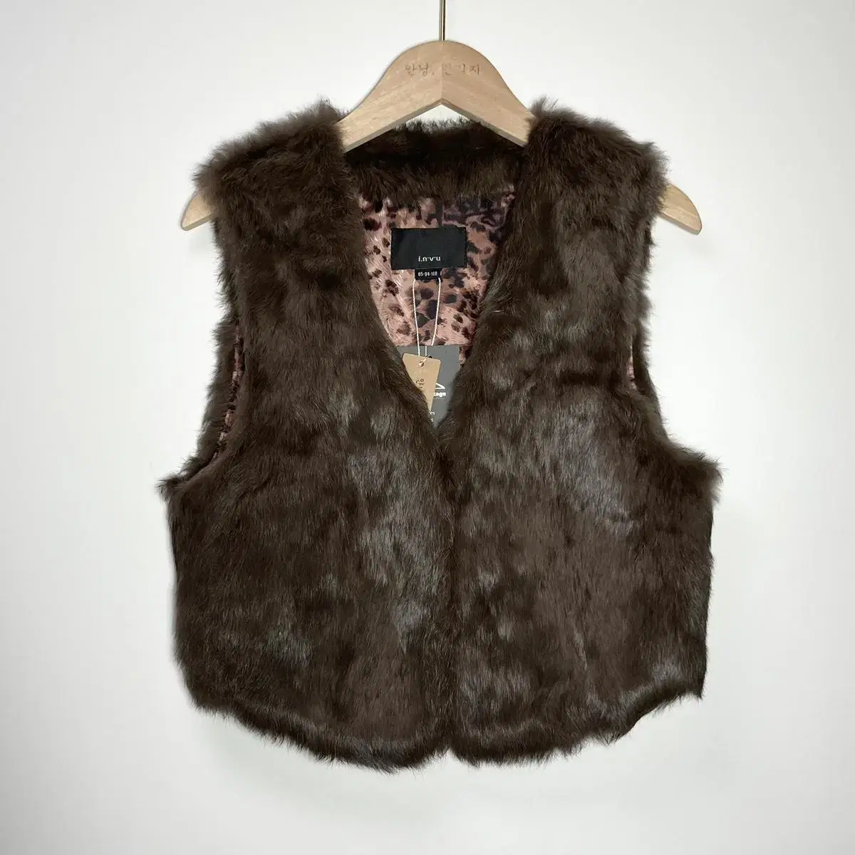 이너스 토끼털 조끼 55 사이즈 INUS Rabbit Fur Vest