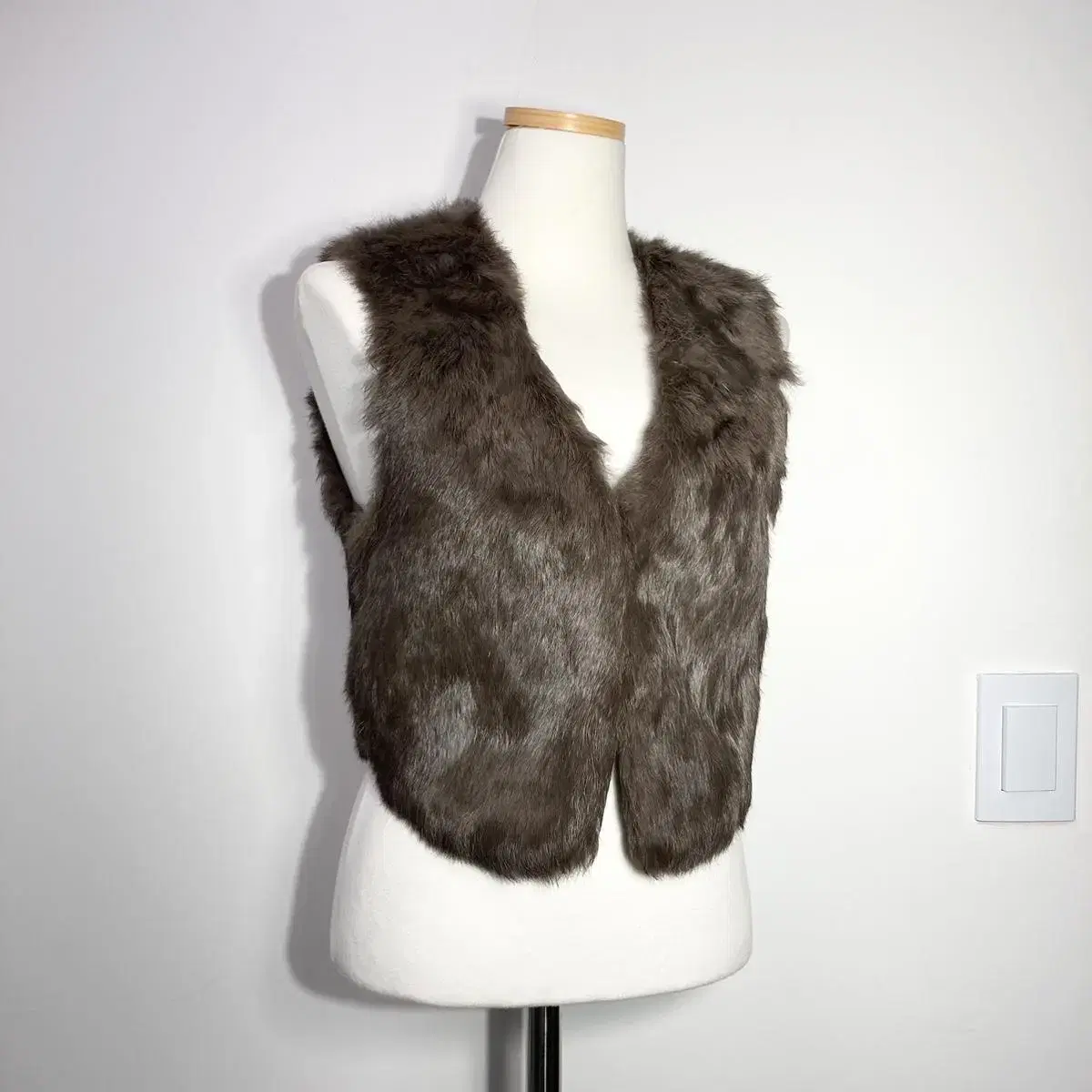 이너스 토끼털 조끼 55 사이즈 INUS Rabbit Fur Vest