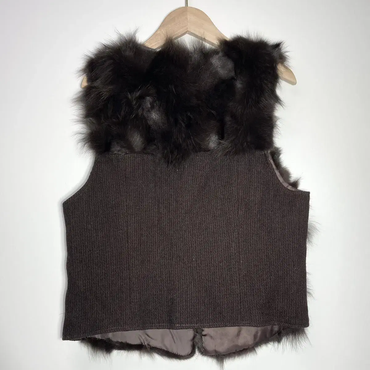 조이너스 폭스퍼 베스트 66사이즈 Joinus Fox Fur Vest