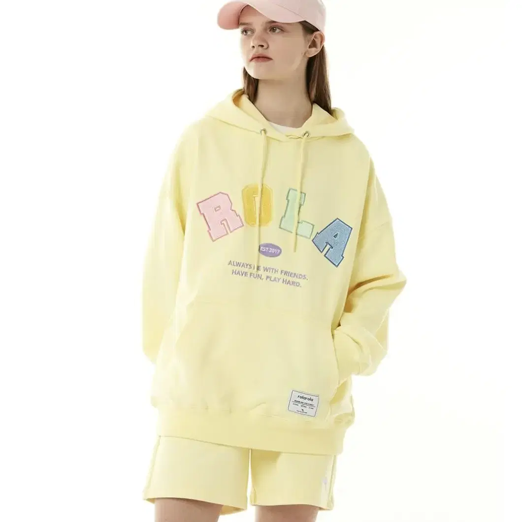 로라로라 후드티 ROLA SIGNATURE HOOD T-SHIRT YEL