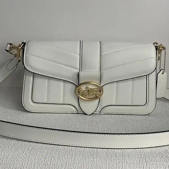 코치 COACH GEORGIE 숄더백 퍼피 퀼팅 실버워터폴 C2801