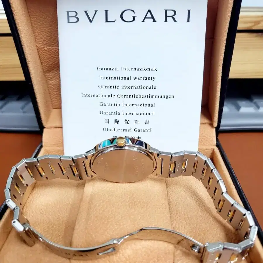 불가리 시계 BVLGARI BB33SG 18K금 베젤 콤비