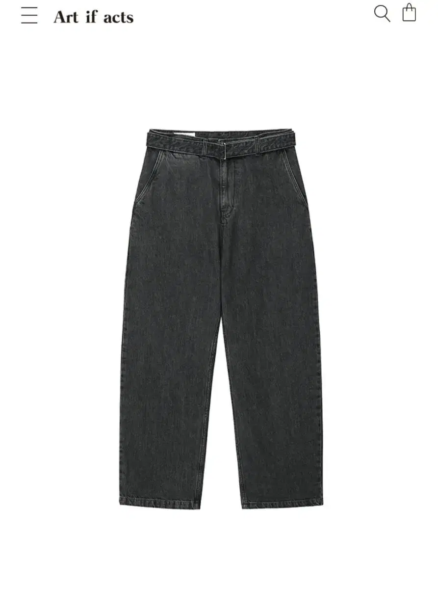 Artifacts Wide Belted Pants Blacks