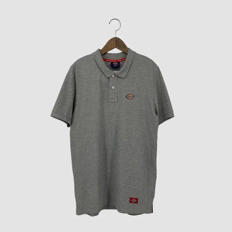 디키즈 로고 카라 티셔츠 (L size / GRAY)