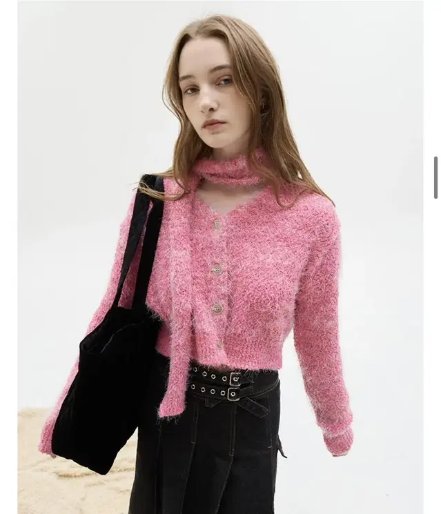 라티젠 LX POPCORN CARDIGAN SET(PINK)