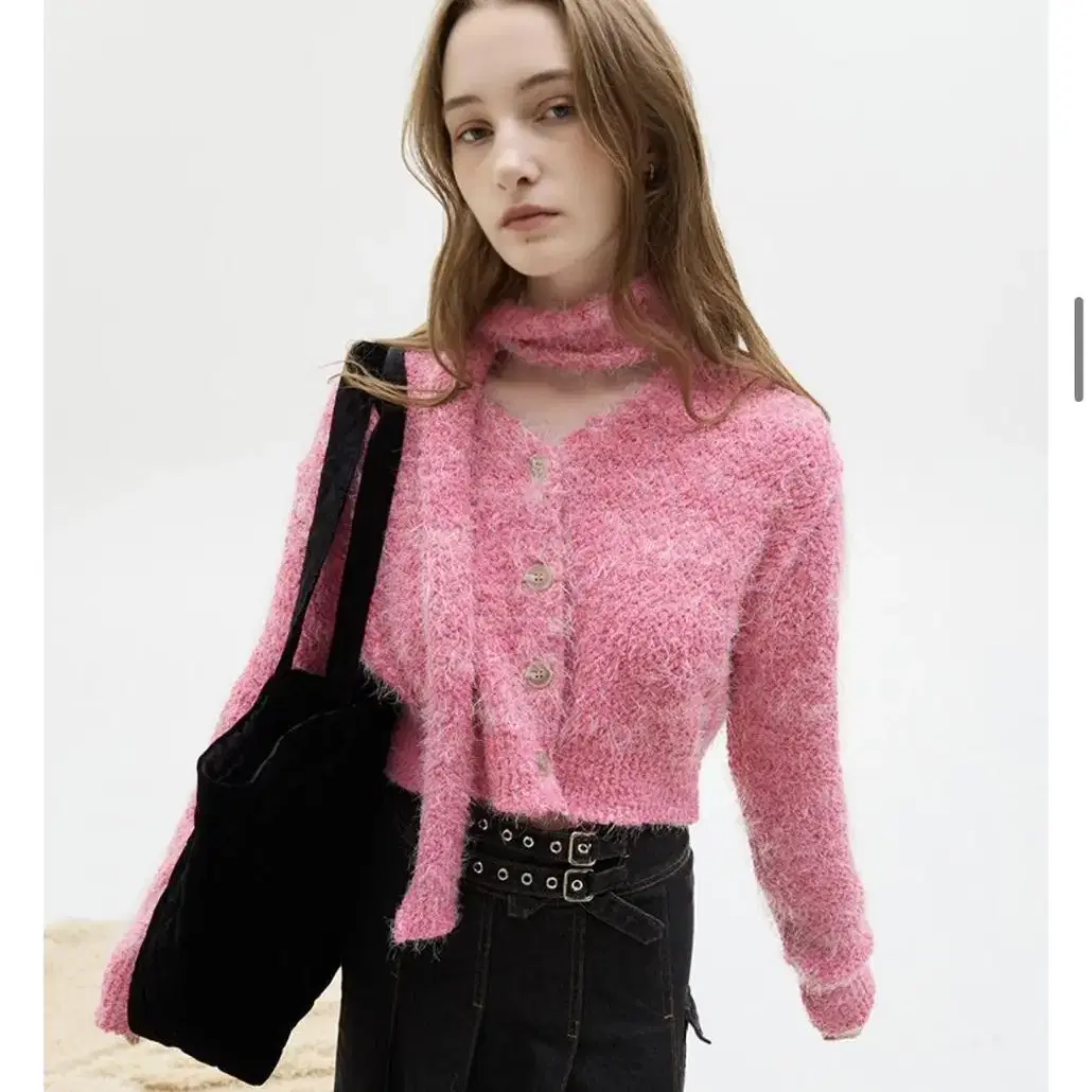 라티젠 LX POPCORN CARDIGAN SET(PINK)