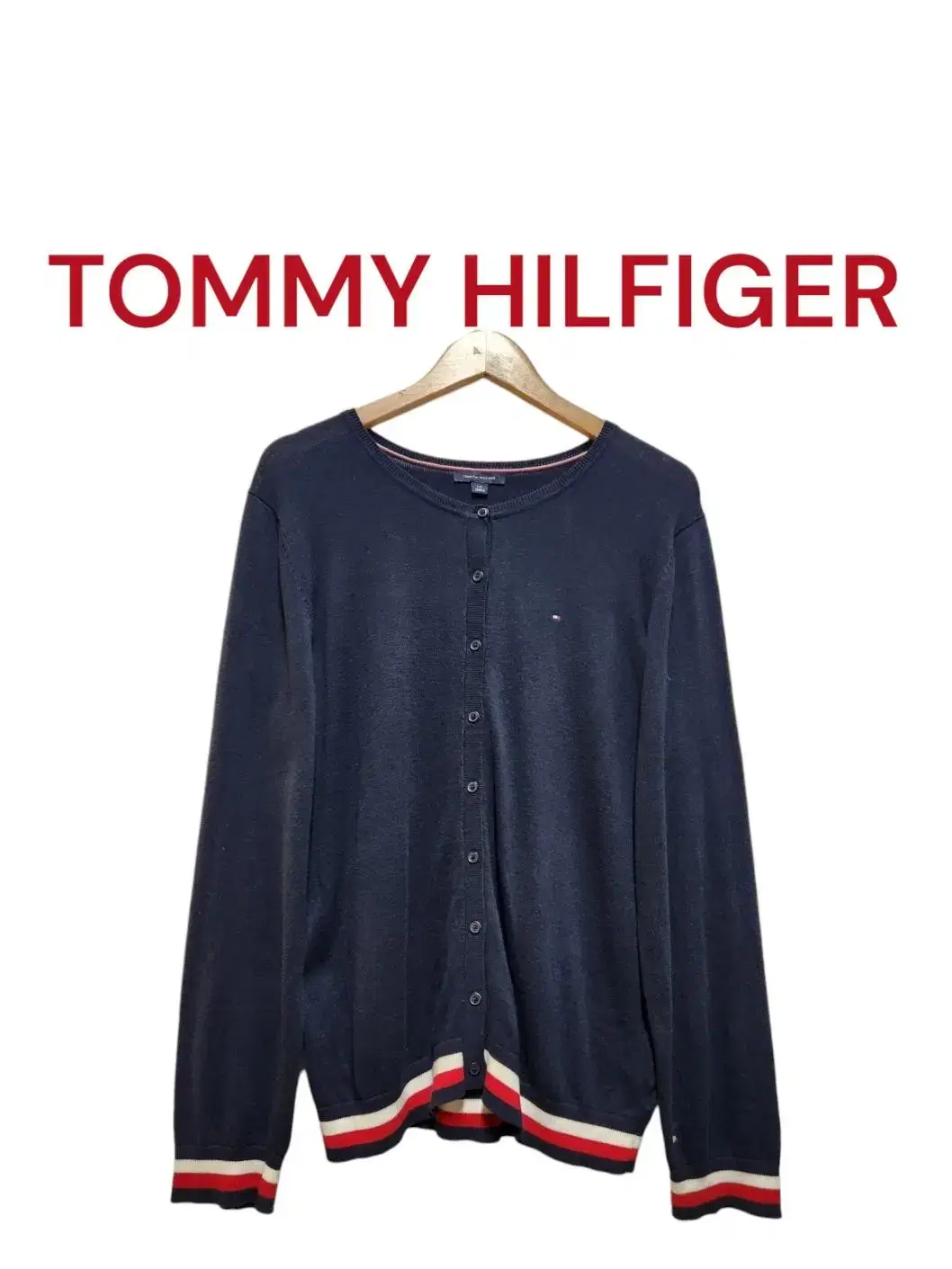 [L] TOMMY HILFIGER 타미힐피거 시그니처 가디건