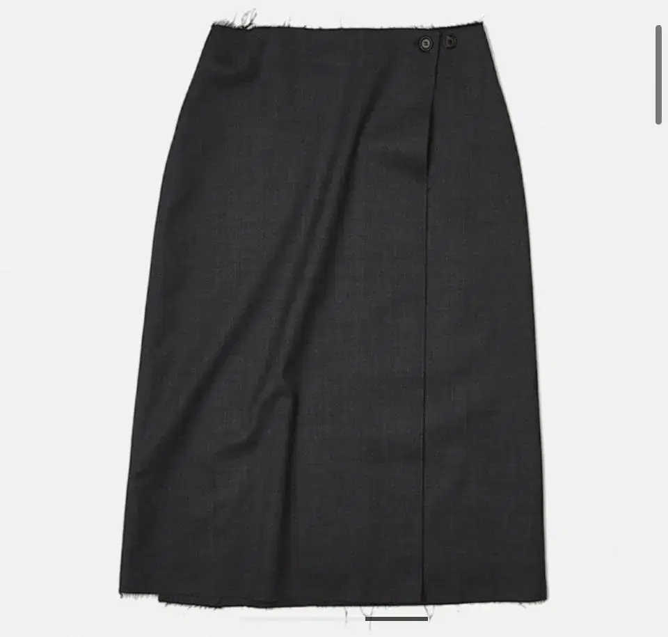 Nothingeverything 나띵에브리띵 wrap skirt gray