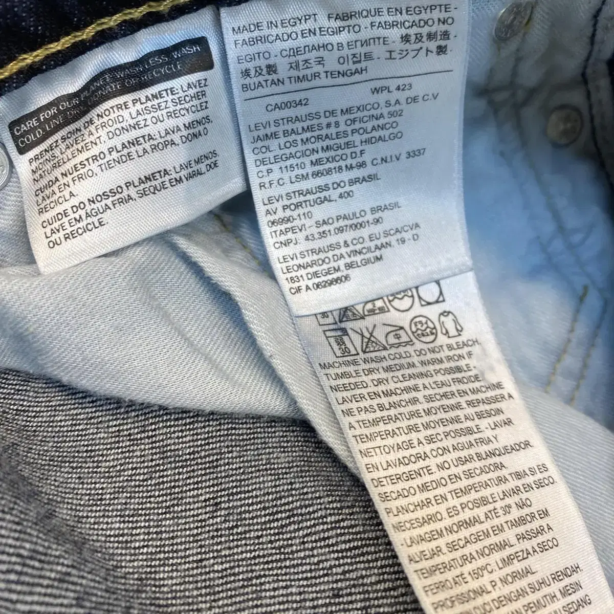 LEVI'S RED TAB 502 테이퍼드 핏 진 구제바지 빈티지바지