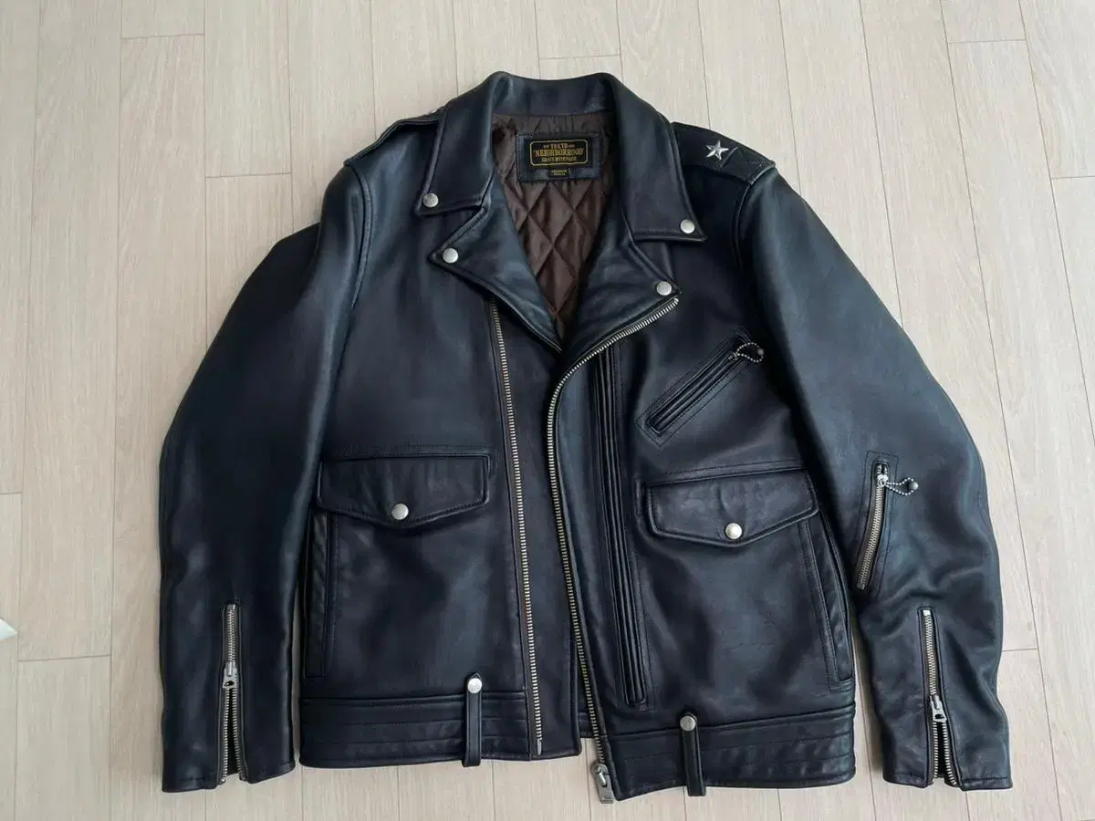 NAVER Hooded Leather Jacket