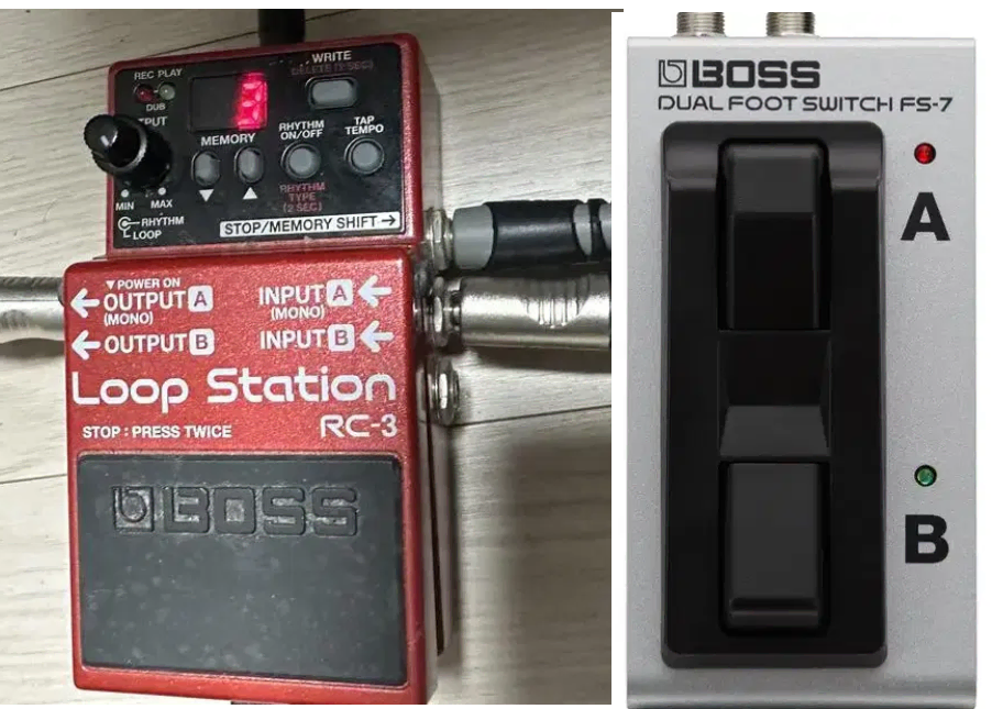 Boss RC-3 루프 스테이션 + FS-7 풋스위치 포함