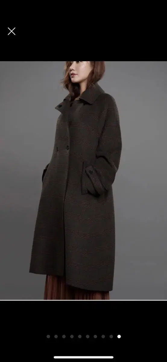 The Edge Check Long Coat