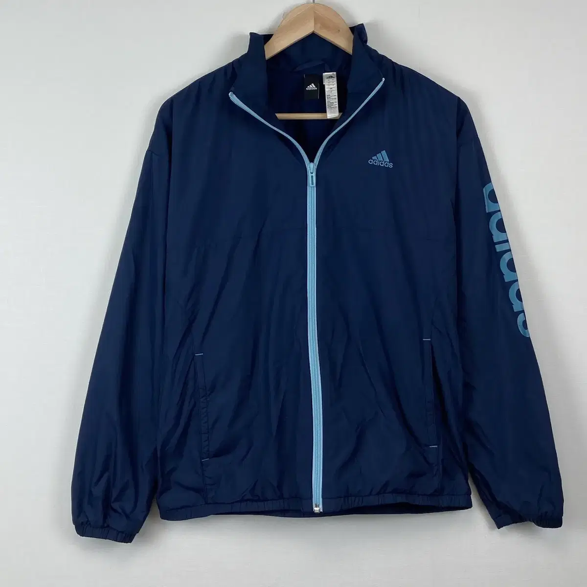 Adidas bloo windbreaker jumper jacket vintage salvage A657