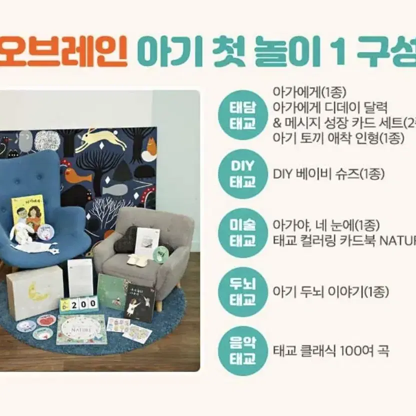 웅진 오브레인 아기 첫놀이 1