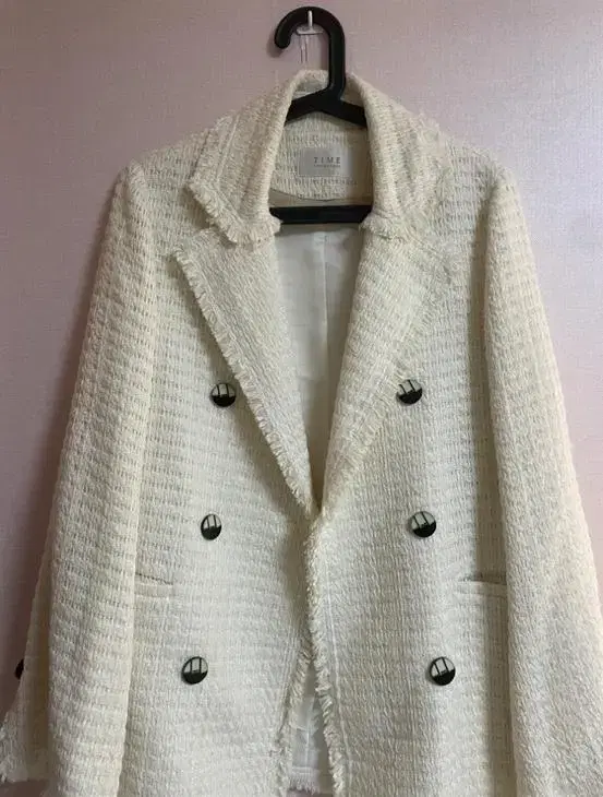 Hanseom Time TIME Tweed White Jacket