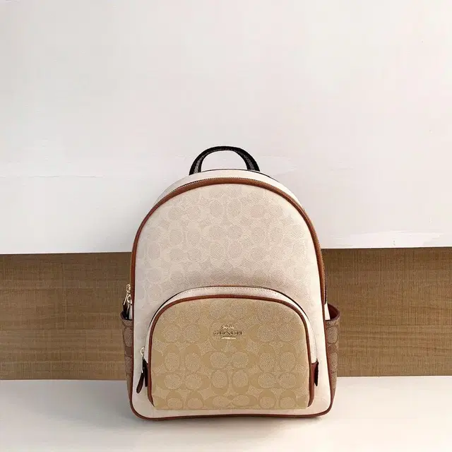 코치 Coach CA439 OS ST 여자 가방 시그니쳐 캔버스 코트 백