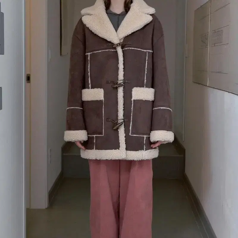 Sinoon 시눈 무스탕  OVERSIZED SHEARLING JACKE