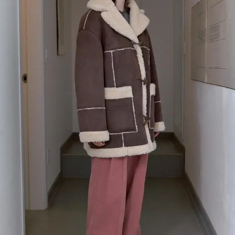 Sinoon 시눈 무스탕  OVERSIZED SHEARLING JACKE