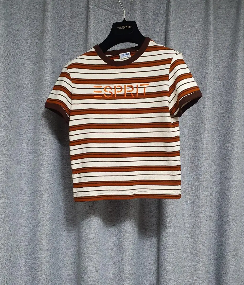 Esprit Genuine Knit Striped Short-Sleeved T-Shirt 44.5~55