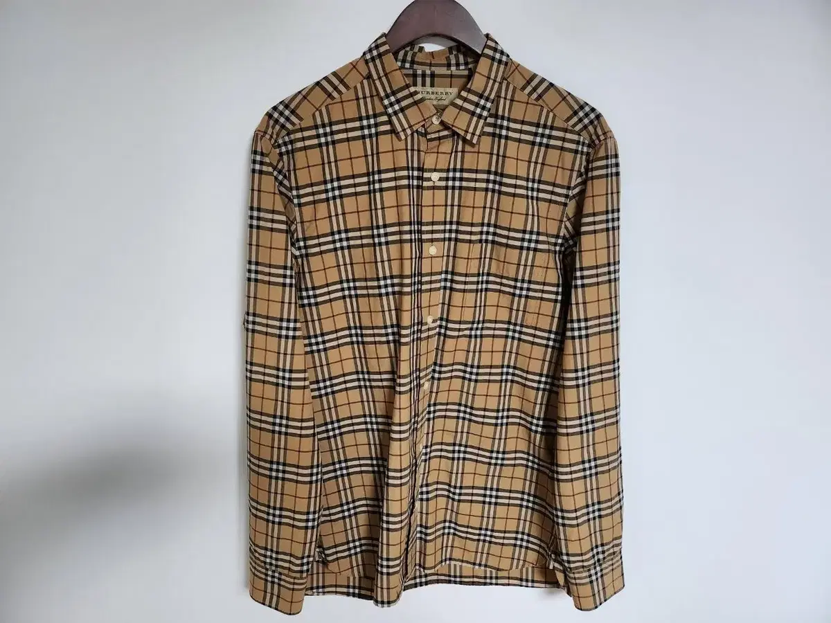 [L] Burberry London Check Cotton Men's Shirt 8003102