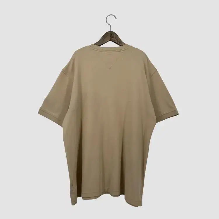 타미힐피거 와이드 로고 반팔 티셔츠 (XL size / BEIGE)