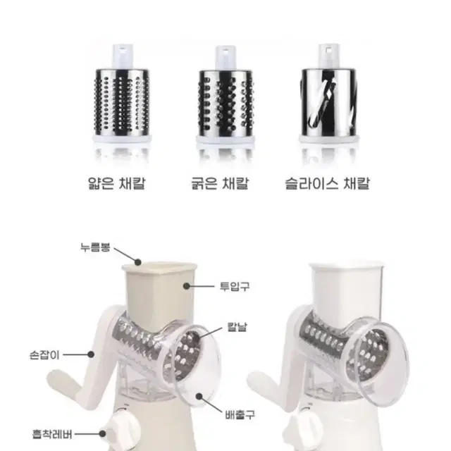 새상품) 안전하고 편리한 회전 채칼