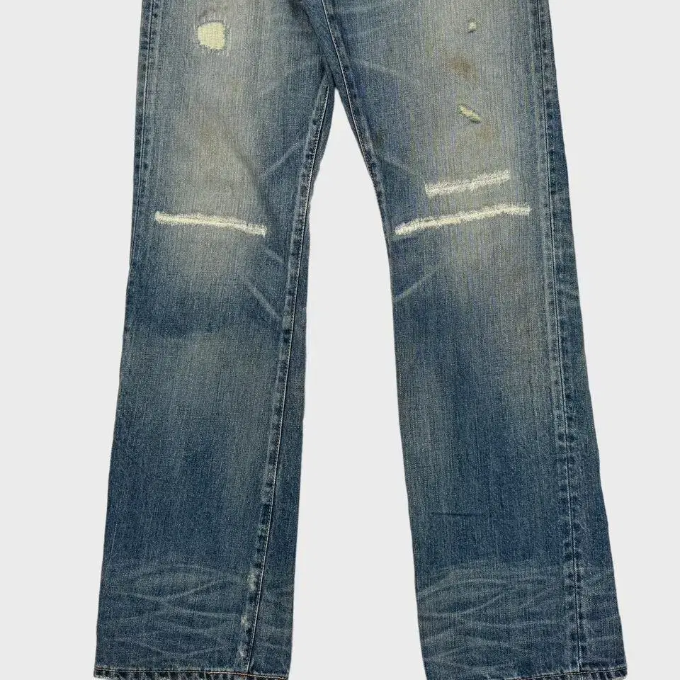 vintage back number repair denim pants