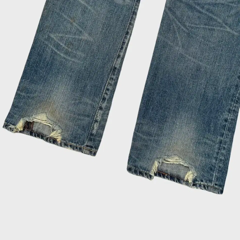 vintage back number repair denim pants