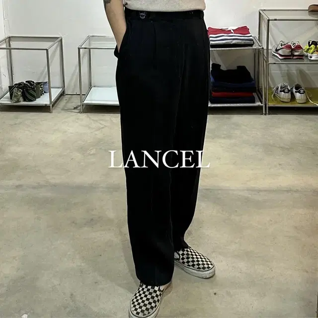 LANCEL 란셀 파리스 투턱 슬랙스