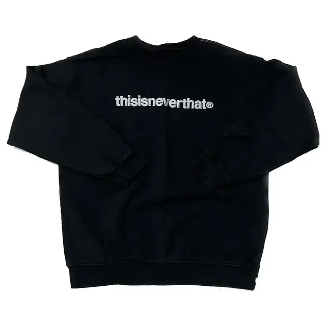 디스이즈네버댓 맨투맨 (FW22) T-Logo Crewneck Black