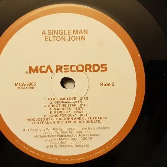 미국원반/Elton John - a single man LP