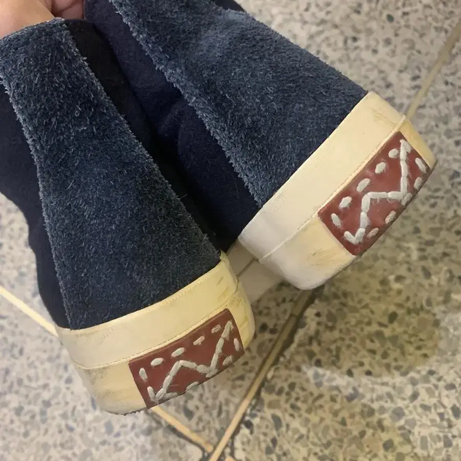 visvim 비즈빔 skagway high 네이비 7사이즈