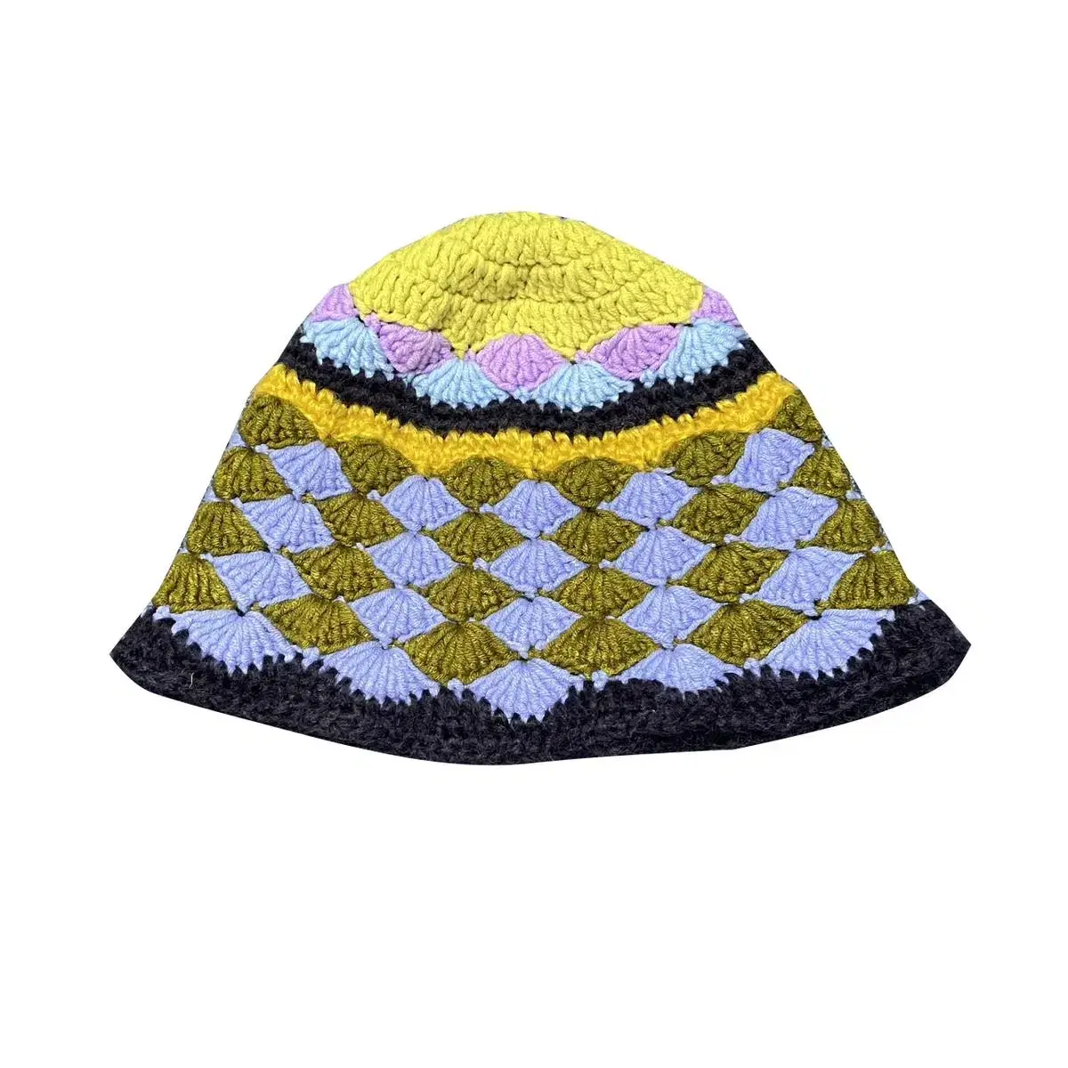 Handmade knit bucket hat