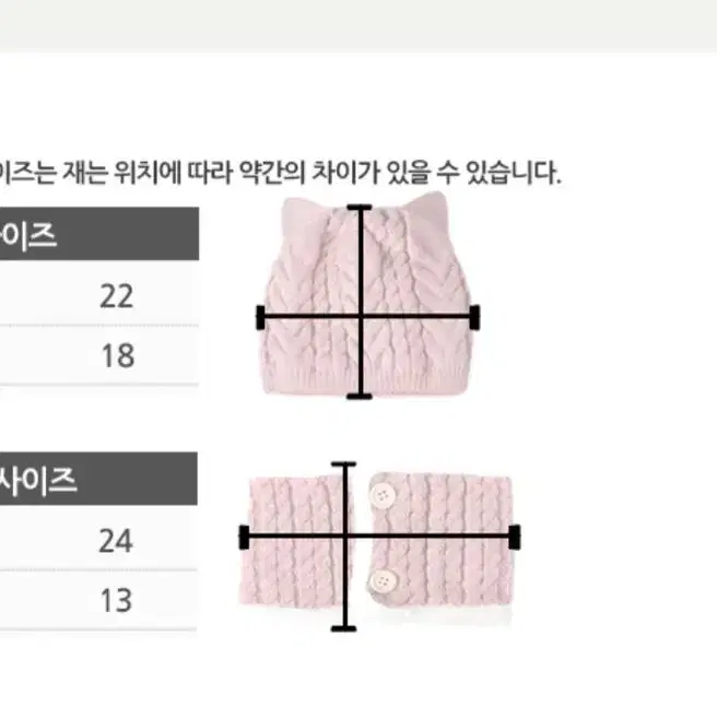 아기 유아동 겨울 모자&목도리 세트(새상품-레드)