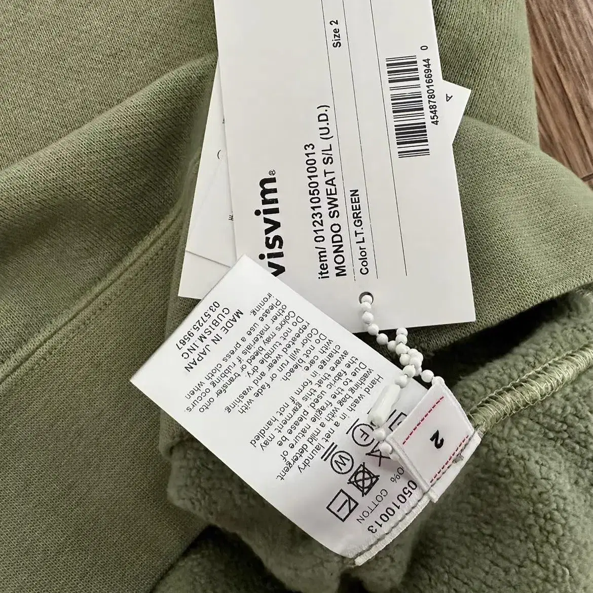 VISVIM 23SS MONDO SWEAT S/L U.D.