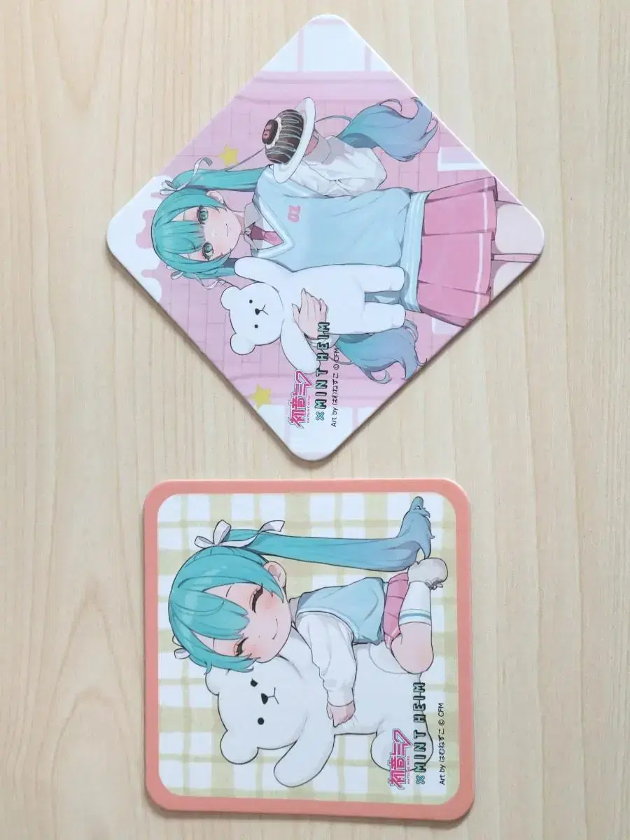 Hatsunemiku Mintheim Collaboration pre-order benefit Coaster