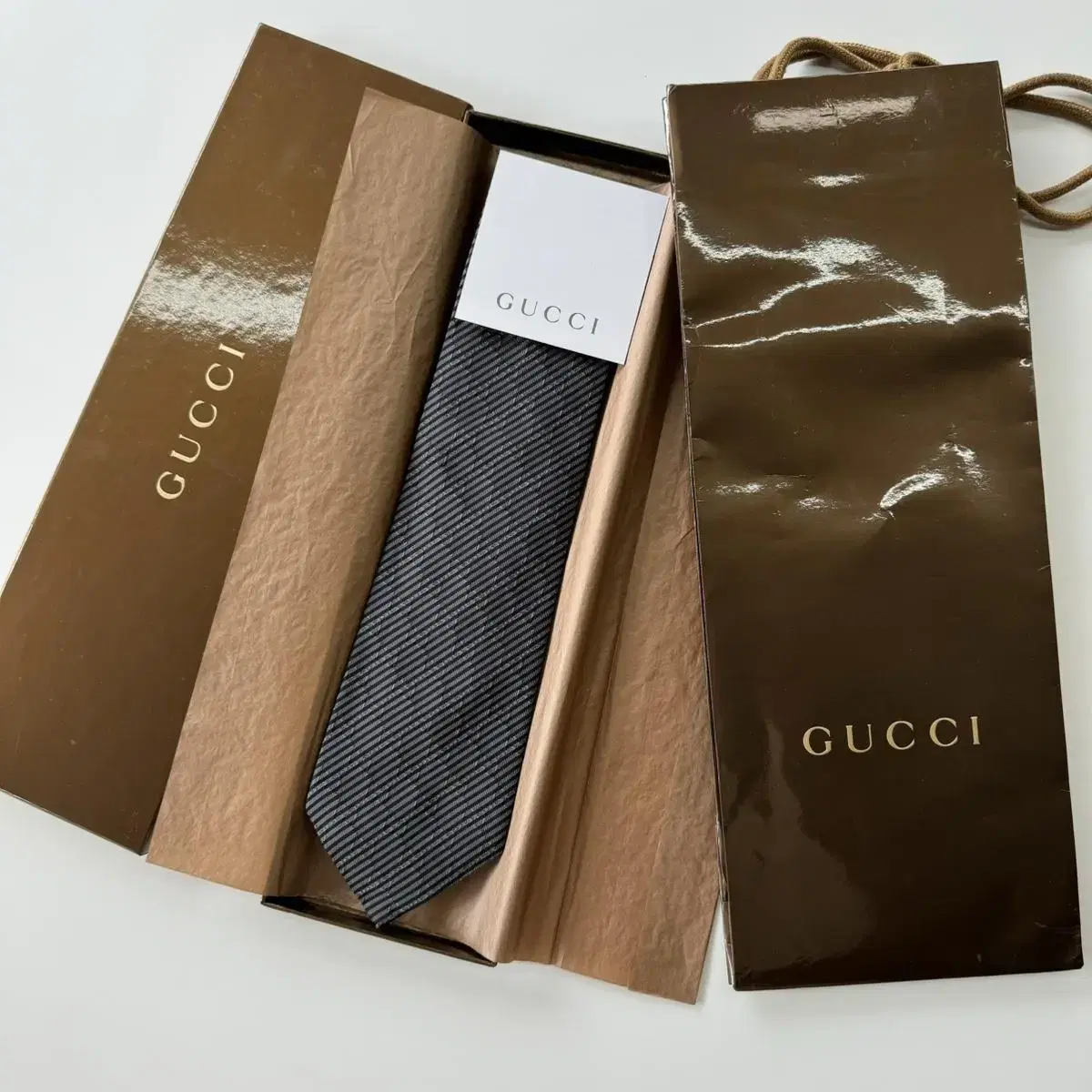 (새상품) 구찌(GUCCI) GG모노그램 명품 정품넥타이