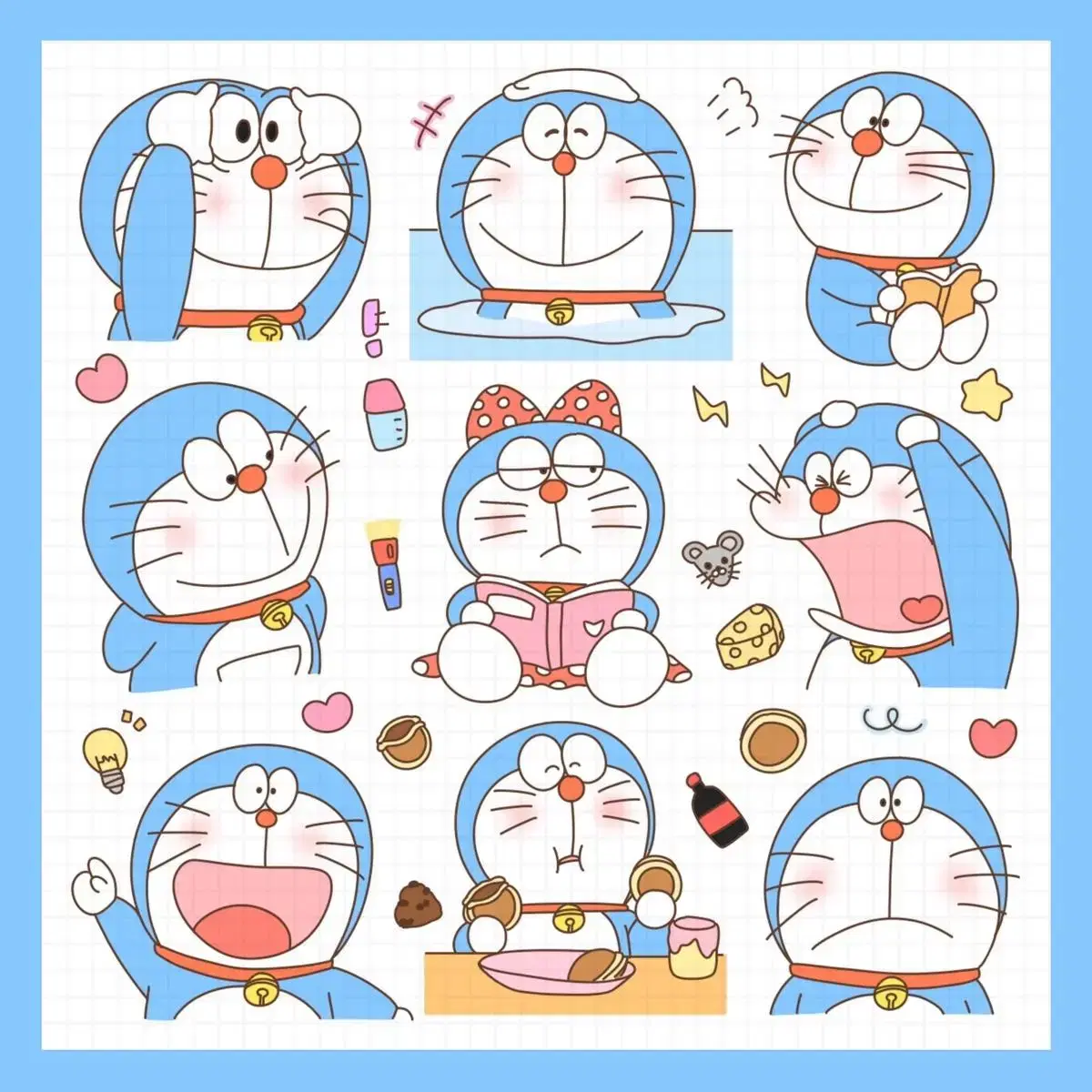 [Disposition] Doraemon Insta | sticker | Daku | Tuckme | San Rio | Changu