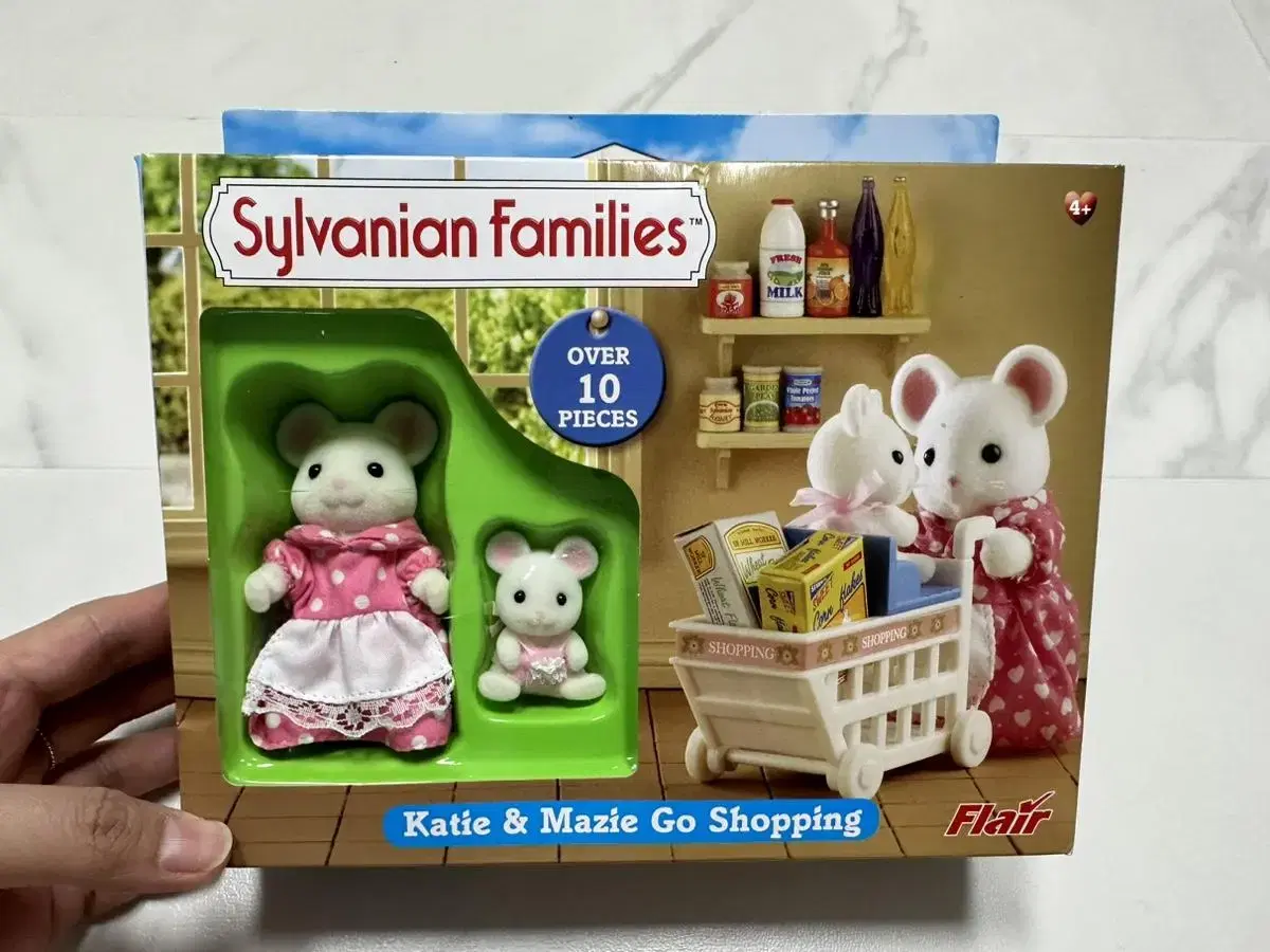 Sylvanian British Edition White Mice Shopping Cart sealed New