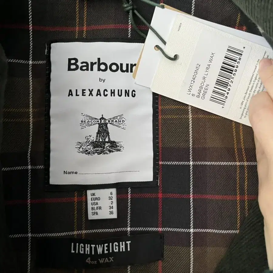 Barbour x alexachung lyra uk6 바버 알렉사청