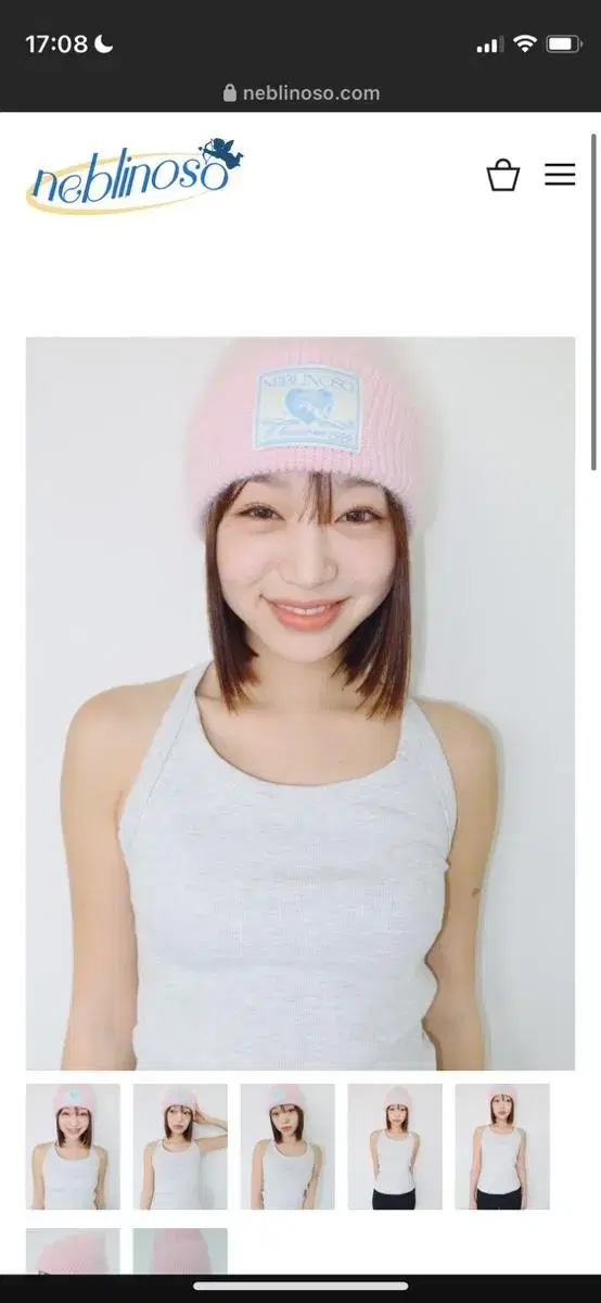 네블리노소 neblinoso  Angel angora beanie [ba