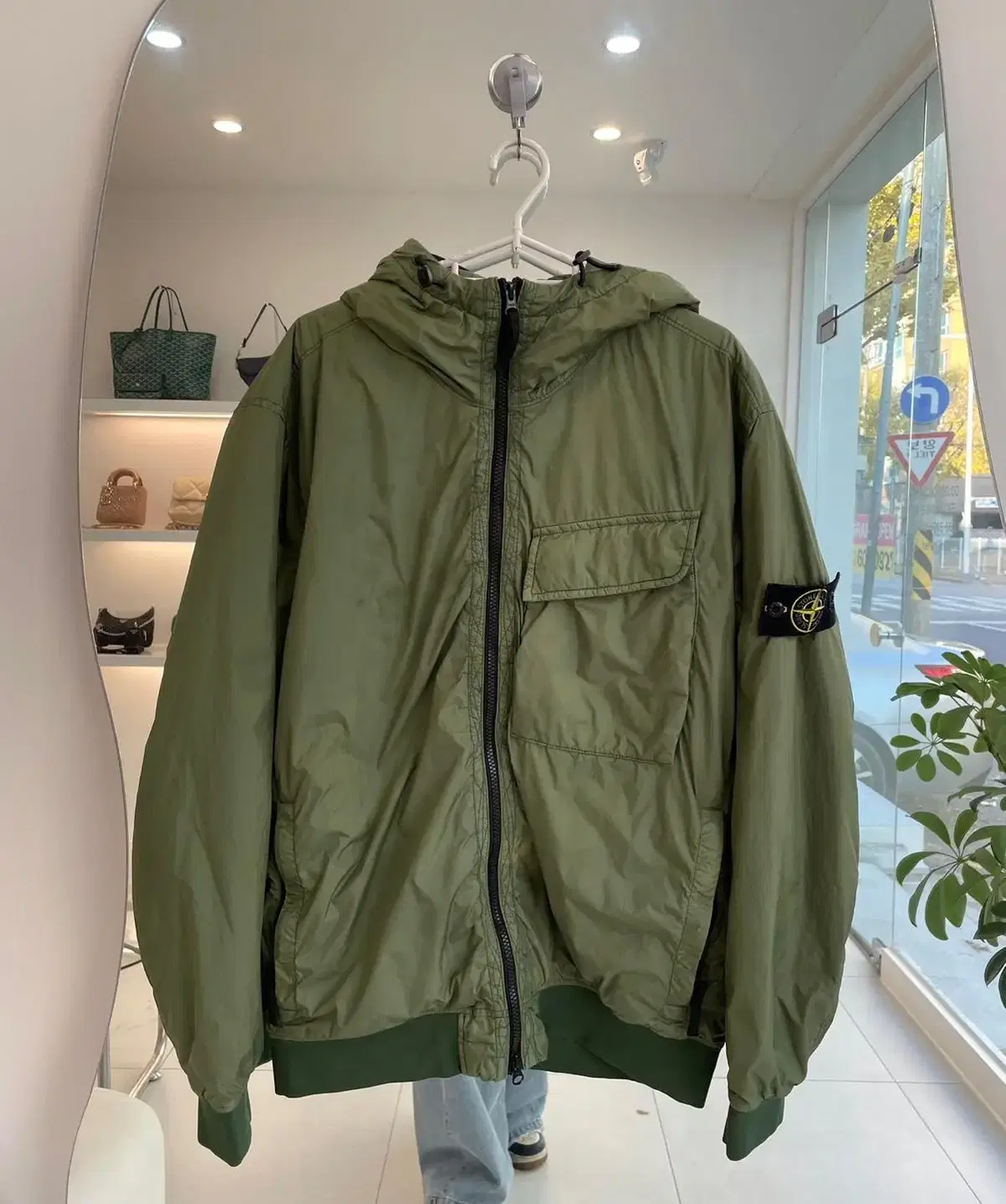 Stone Island Crinklapse L WaffenPatch Padded Jacket