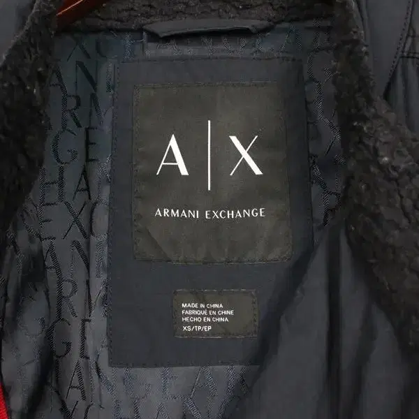 ARMANI EXCHANGE 솜패딩 라이더 자켓