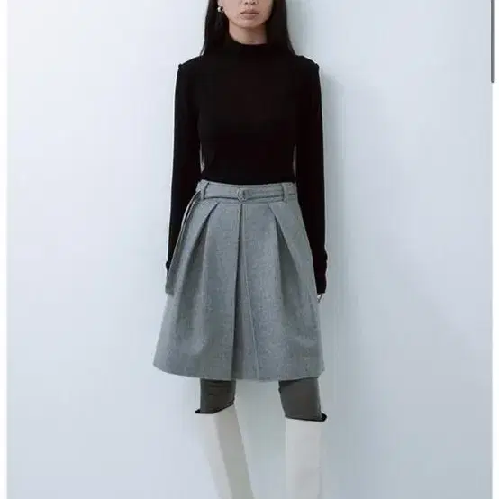 Osthe 오스더 wool belt skirt 울 벨트 스커트