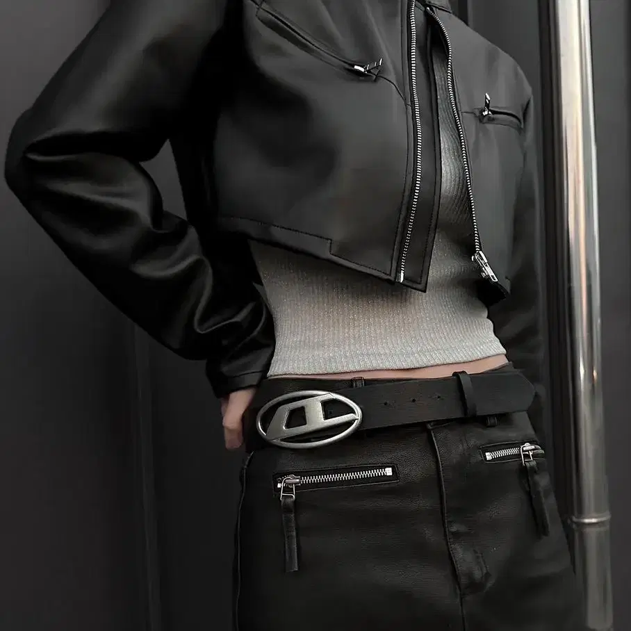 이은 Biker riding jacket 크롭바이커자켓