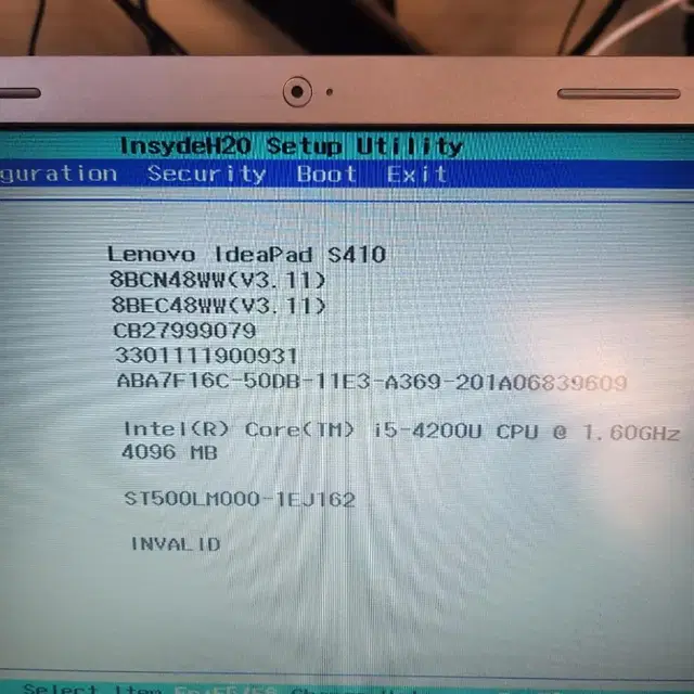 수리용<1001>lenovo s410 i5 4세대